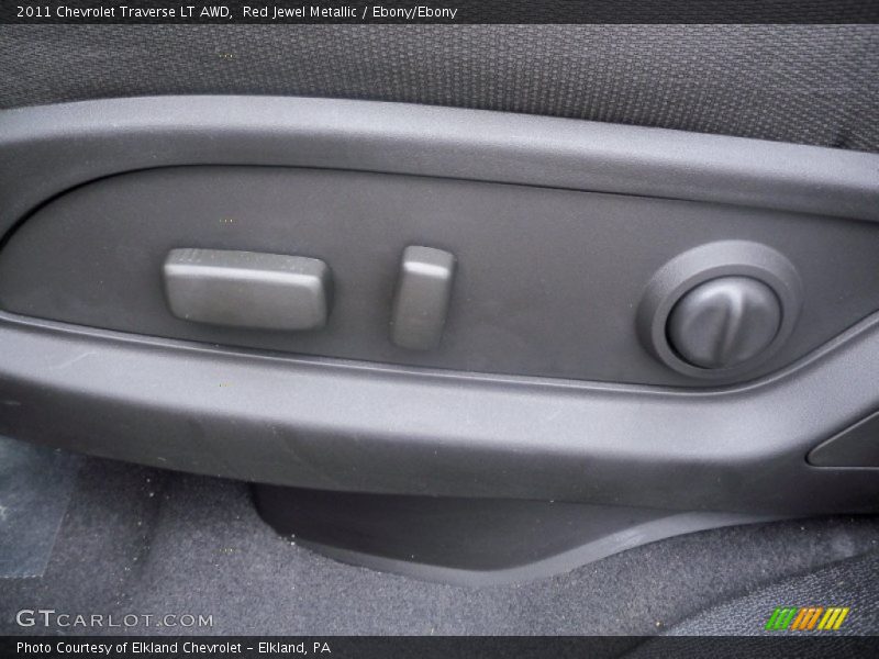 Red Jewel Metallic / Ebony/Ebony 2011 Chevrolet Traverse LT AWD