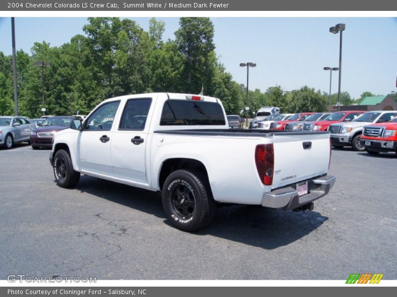 Summit White / Medium Dark Pewter 2004 Chevrolet Colorado LS Crew Cab
