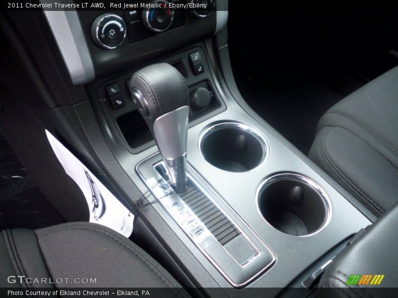 Red Jewel Metallic / Ebony/Ebony 2011 Chevrolet Traverse LT AWD