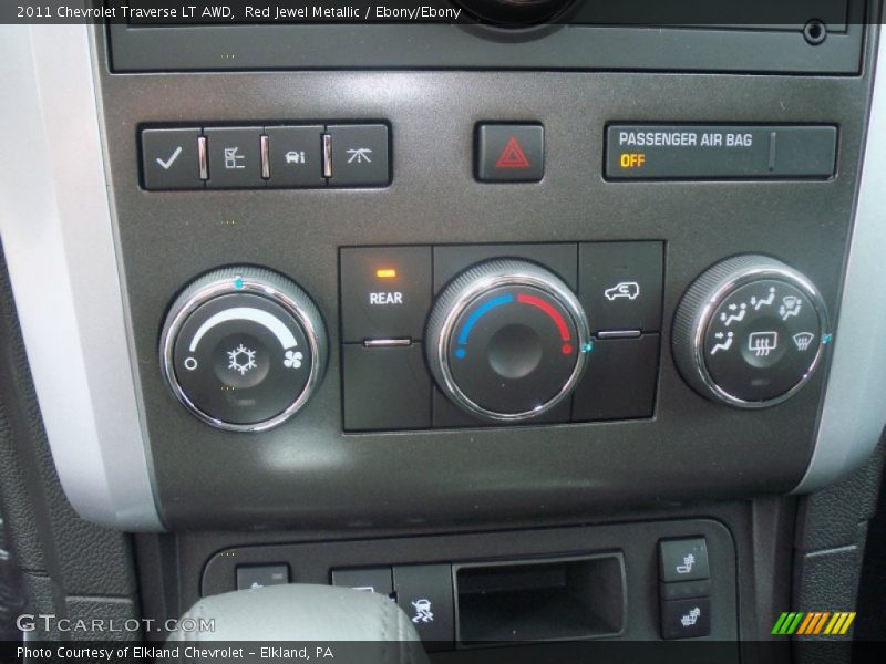 Red Jewel Metallic / Ebony/Ebony 2011 Chevrolet Traverse LT AWD