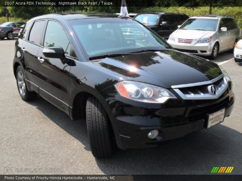 Nighthawk Black Pearl / Taupe 2007 Acura RDX Technology