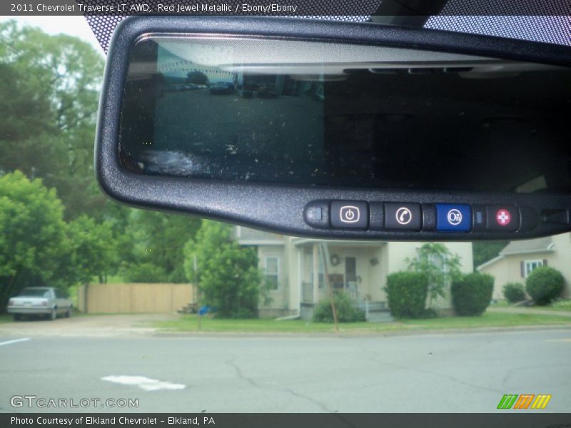 Red Jewel Metallic / Ebony/Ebony 2011 Chevrolet Traverse LT AWD