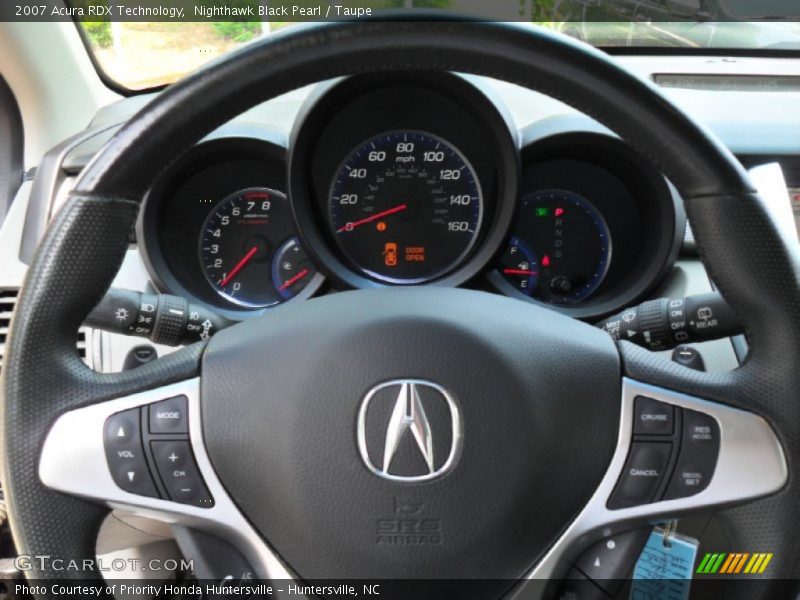 Nighthawk Black Pearl / Taupe 2007 Acura RDX Technology