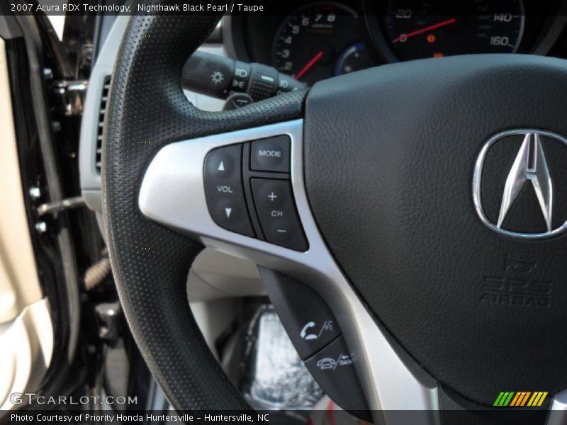 Nighthawk Black Pearl / Taupe 2007 Acura RDX Technology