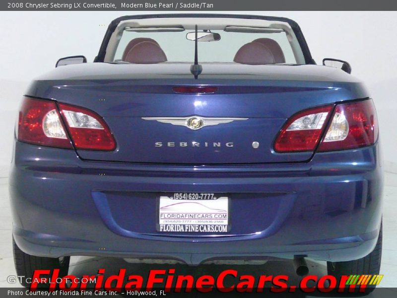 Modern Blue Pearl / Saddle/Tan 2008 Chrysler Sebring LX Convertible