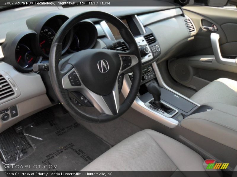 Nighthawk Black Pearl / Taupe 2007 Acura RDX Technology