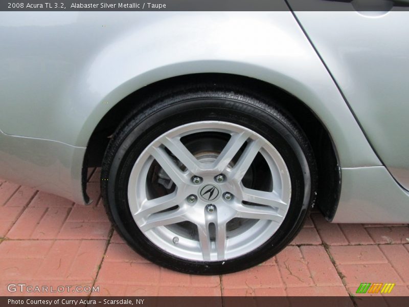 Alabaster Silver Metallic / Taupe 2008 Acura TL 3.2