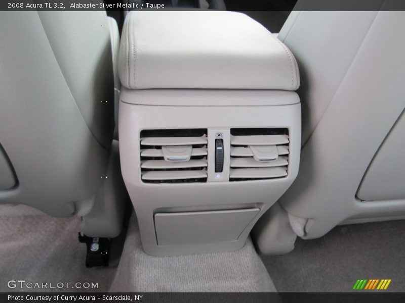 Alabaster Silver Metallic / Taupe 2008 Acura TL 3.2