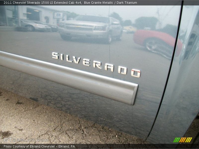 Blue Granite Metallic / Dark Titanium 2011 Chevrolet Silverado 1500 LS Extended Cab 4x4