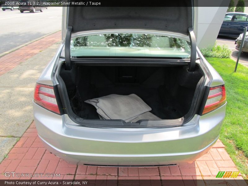 Alabaster Silver Metallic / Taupe 2008 Acura TL 3.2