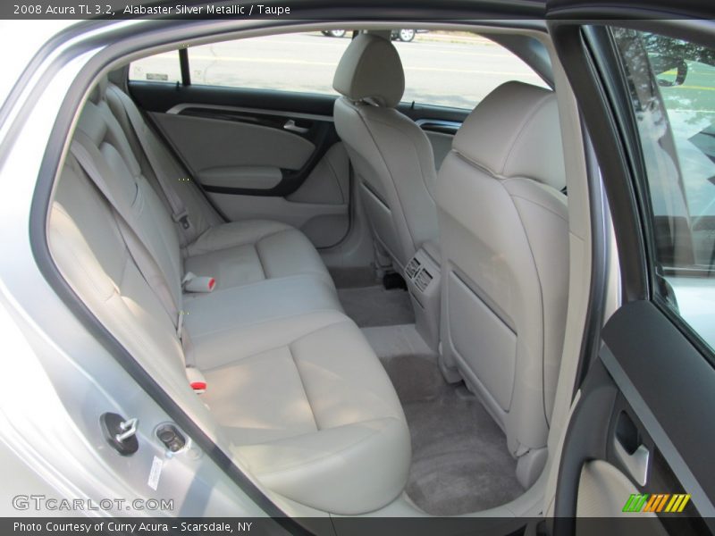 Alabaster Silver Metallic / Taupe 2008 Acura TL 3.2
