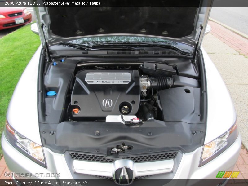 Alabaster Silver Metallic / Taupe 2008 Acura TL 3.2