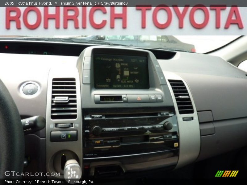 Millenium Silver Metallic / Gray/Burgundy 2005 Toyota Prius Hybrid
