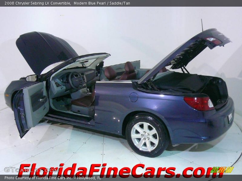 Modern Blue Pearl / Saddle/Tan 2008 Chrysler Sebring LX Convertible