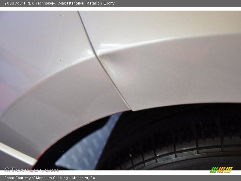 Alabaster Silver Metallic / Ebony 2008 Acura RDX Technology