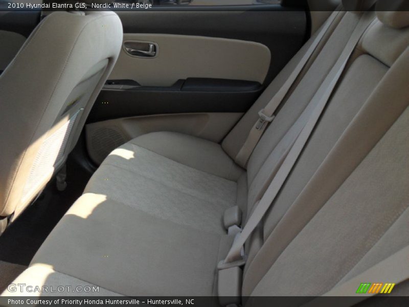Nordic White / Beige 2010 Hyundai Elantra GLS