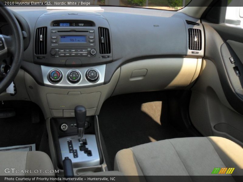 Nordic White / Beige 2010 Hyundai Elantra GLS