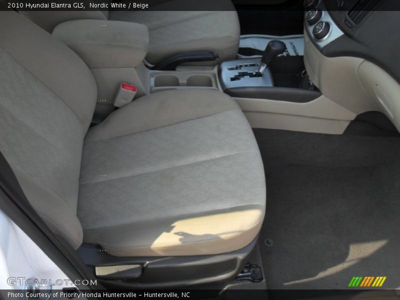 Nordic White / Beige 2010 Hyundai Elantra GLS