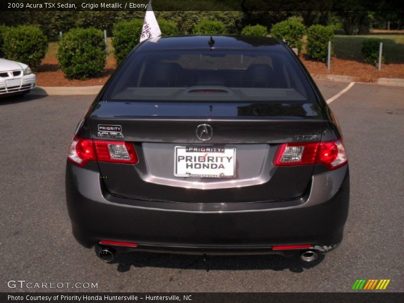 Grigio Metallic / Ebony 2009 Acura TSX Sedan