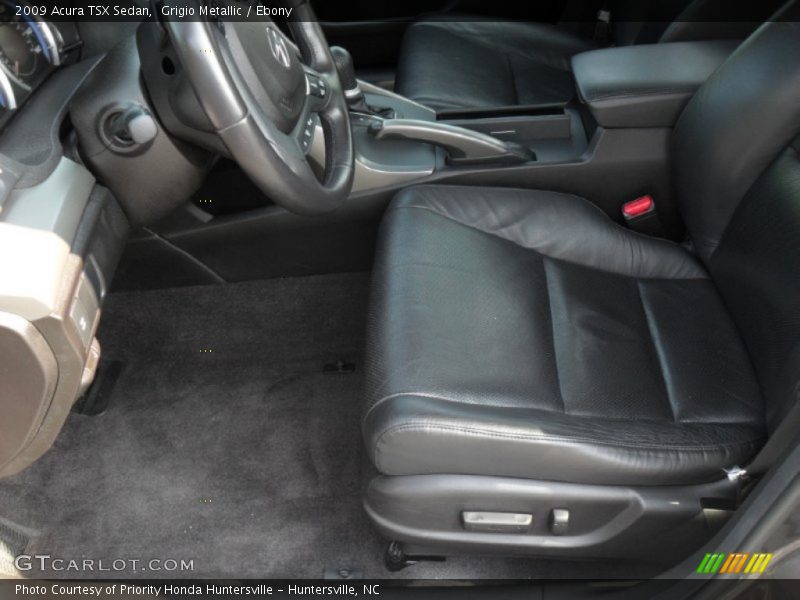 Grigio Metallic / Ebony 2009 Acura TSX Sedan