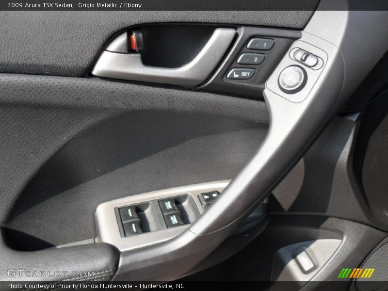 Grigio Metallic / Ebony 2009 Acura TSX Sedan