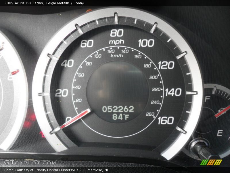 Grigio Metallic / Ebony 2009 Acura TSX Sedan