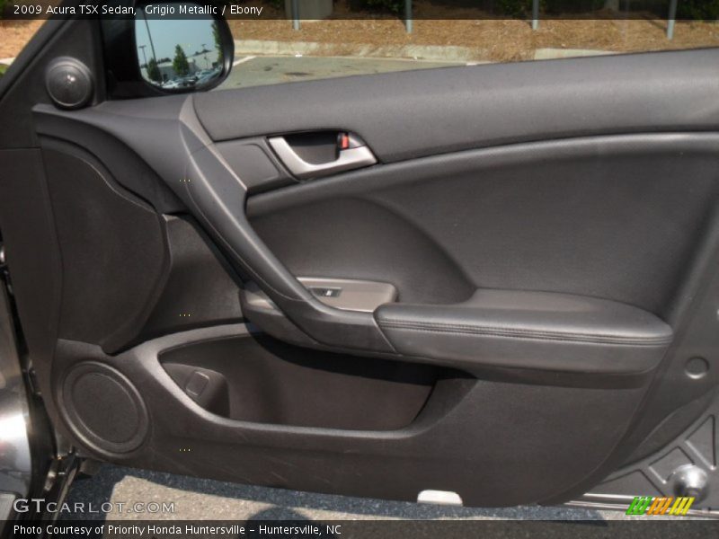 Grigio Metallic / Ebony 2009 Acura TSX Sedan