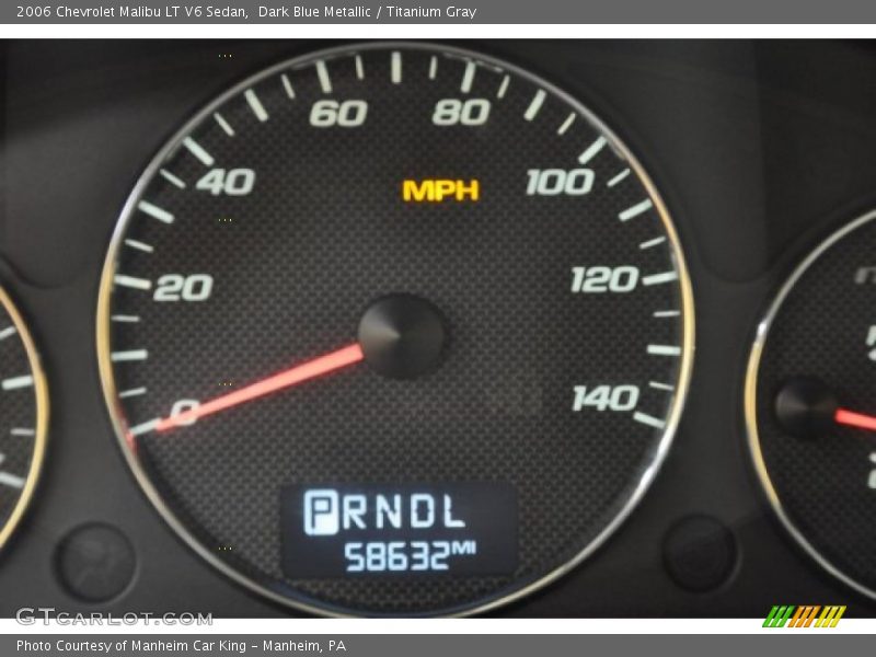 Dark Blue Metallic / Titanium Gray 2006 Chevrolet Malibu LT V6 Sedan
