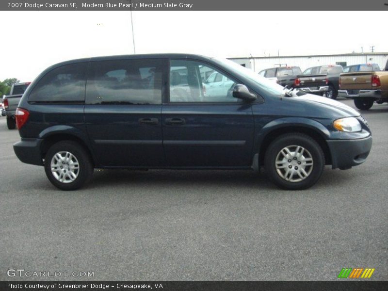 Modern Blue Pearl / Medium Slate Gray 2007 Dodge Caravan SE