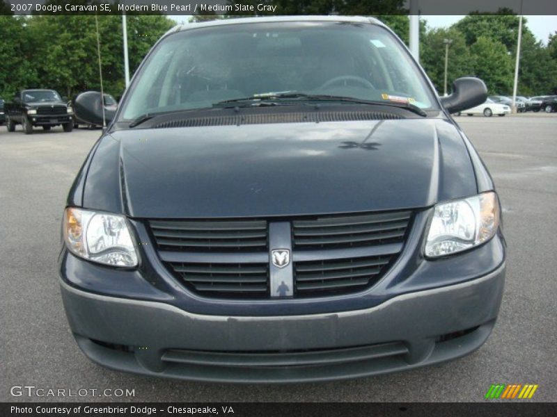 Modern Blue Pearl / Medium Slate Gray 2007 Dodge Caravan SE
