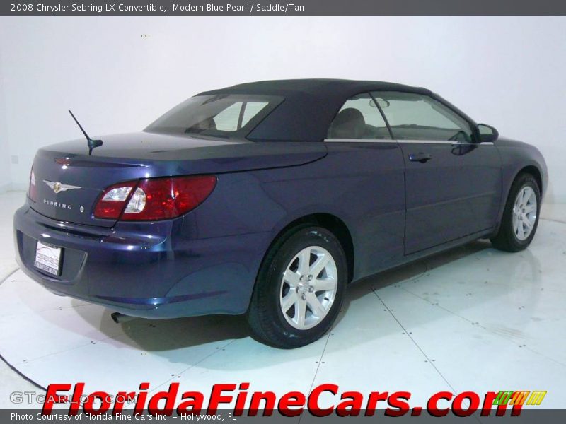 Modern Blue Pearl / Saddle/Tan 2008 Chrysler Sebring LX Convertible