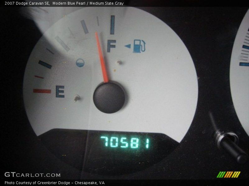 Modern Blue Pearl / Medium Slate Gray 2007 Dodge Caravan SE