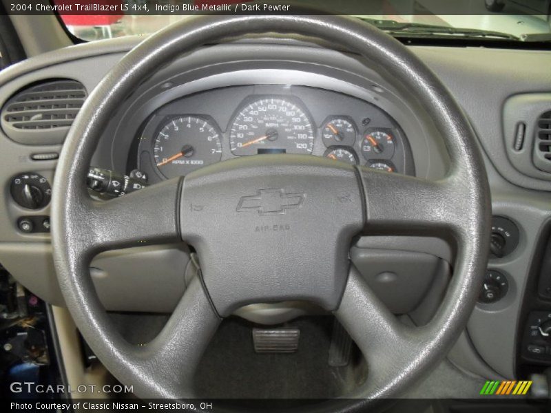 Indigo Blue Metallic / Dark Pewter 2004 Chevrolet TrailBlazer LS 4x4
