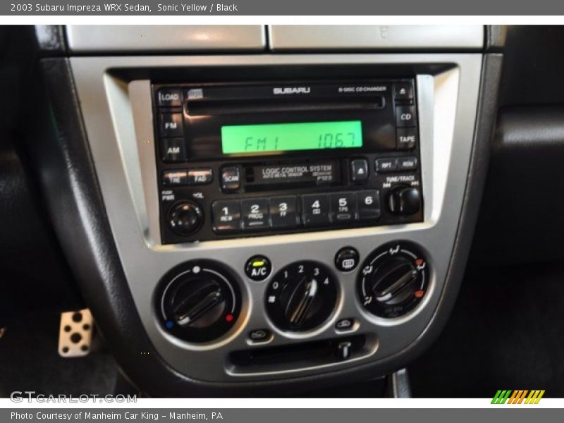 Controls of 2003 Impreza WRX Sedan