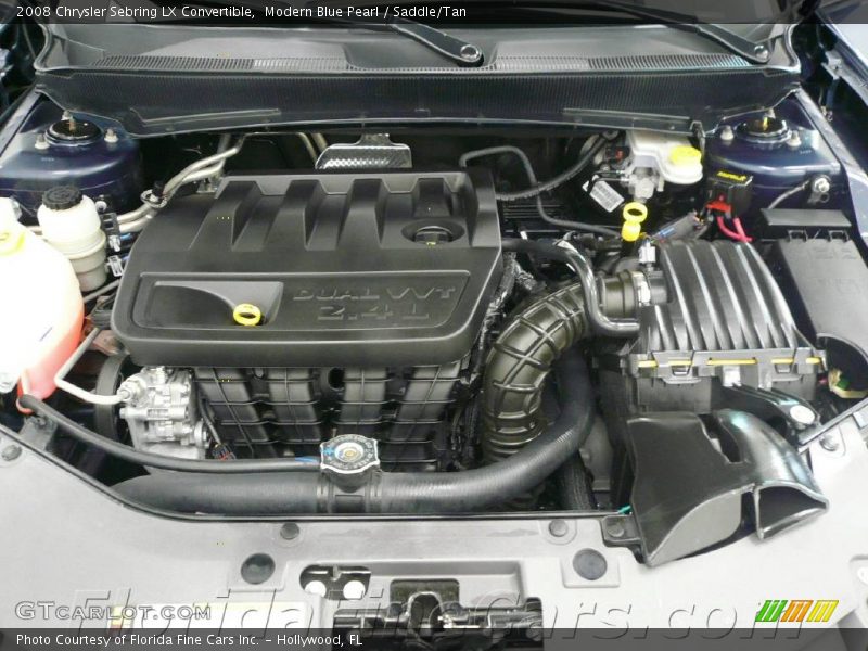 Modern Blue Pearl / Saddle/Tan 2008 Chrysler Sebring LX Convertible