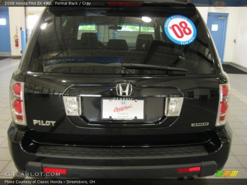 Formal Black / Gray 2008 Honda Pilot EX 4WD