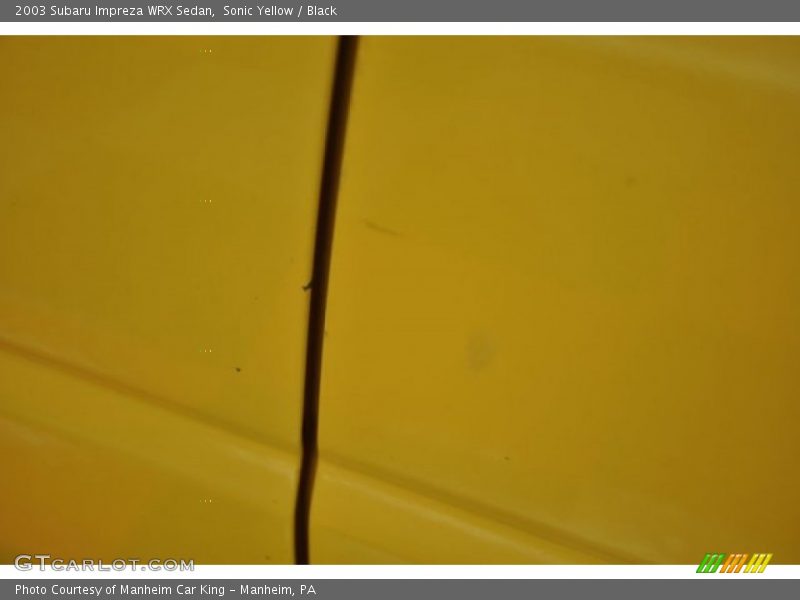 Sonic Yellow / Black 2003 Subaru Impreza WRX Sedan