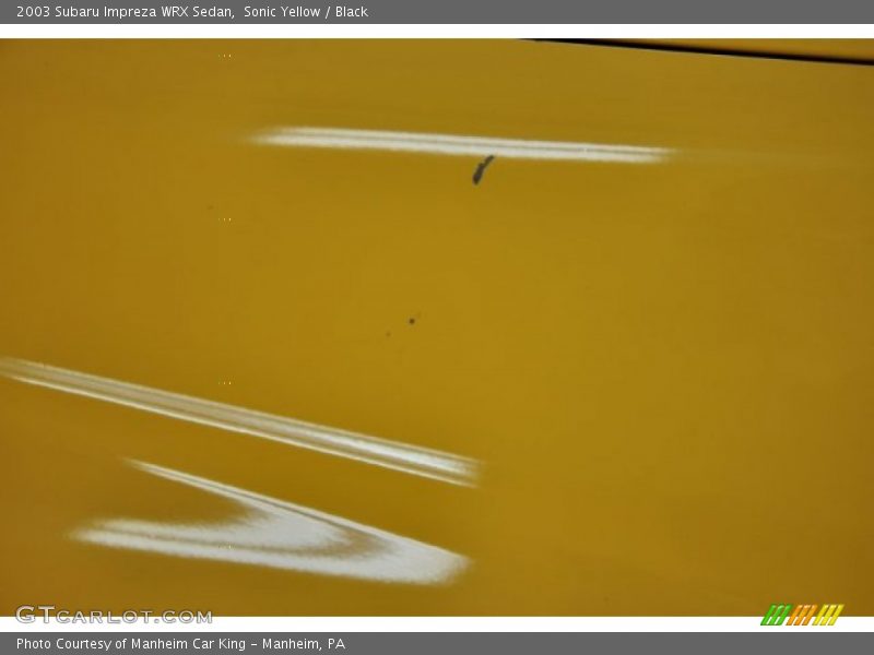 Sonic Yellow / Black 2003 Subaru Impreza WRX Sedan