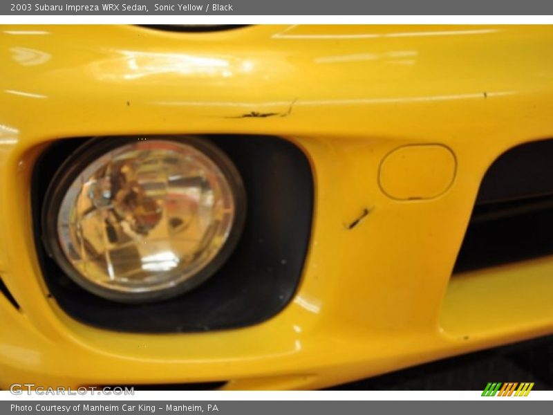 Sonic Yellow / Black 2003 Subaru Impreza WRX Sedan