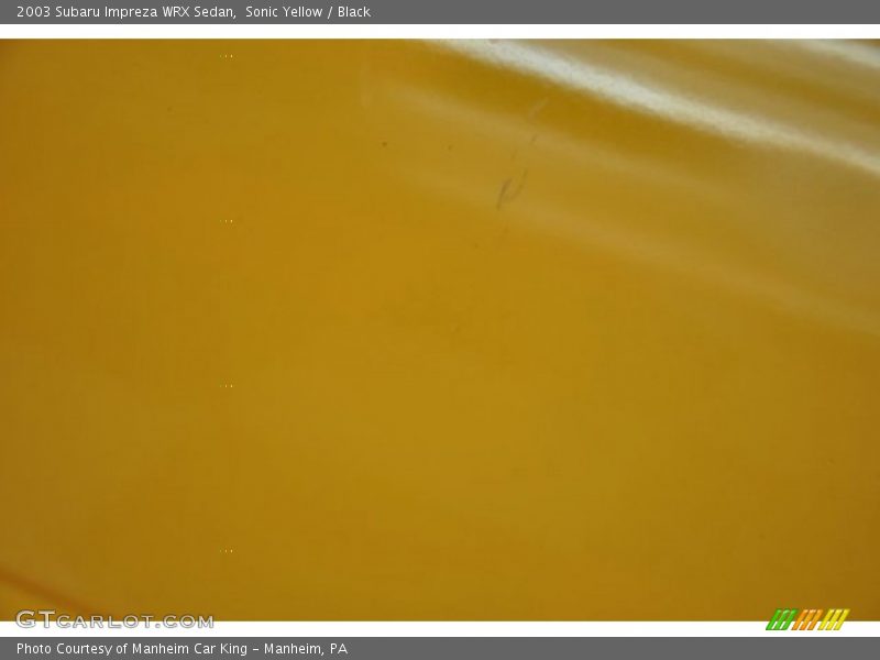Sonic Yellow / Black 2003 Subaru Impreza WRX Sedan