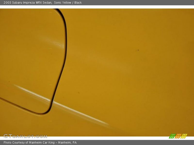 Sonic Yellow / Black 2003 Subaru Impreza WRX Sedan