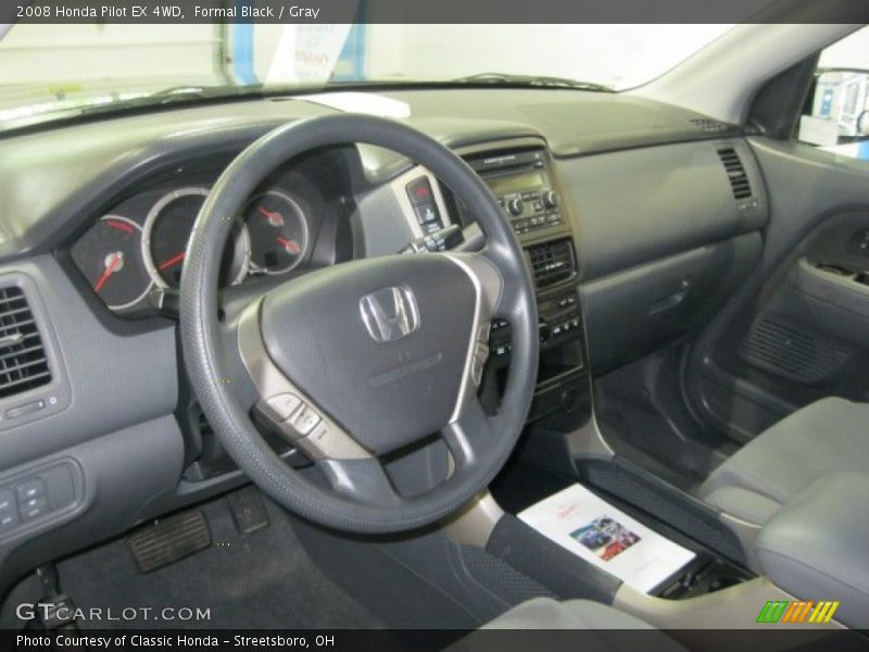 Formal Black / Gray 2008 Honda Pilot EX 4WD