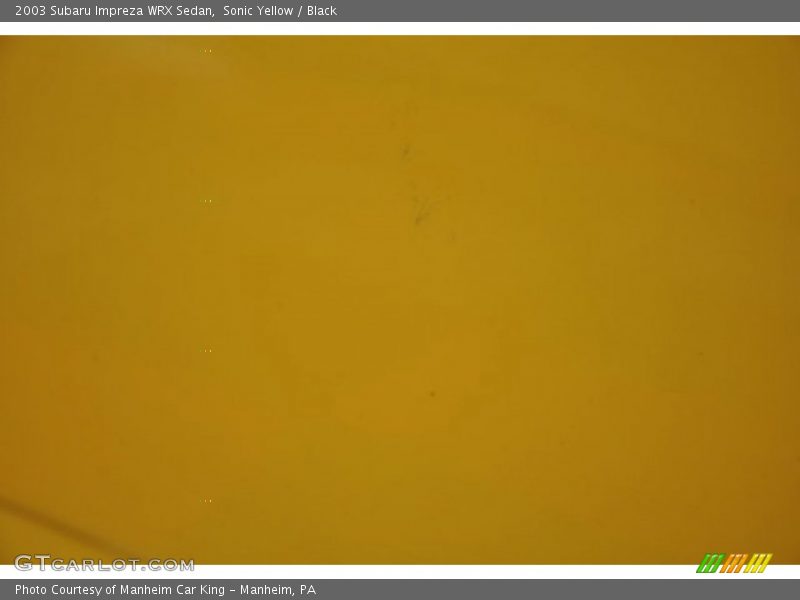 Sonic Yellow / Black 2003 Subaru Impreza WRX Sedan