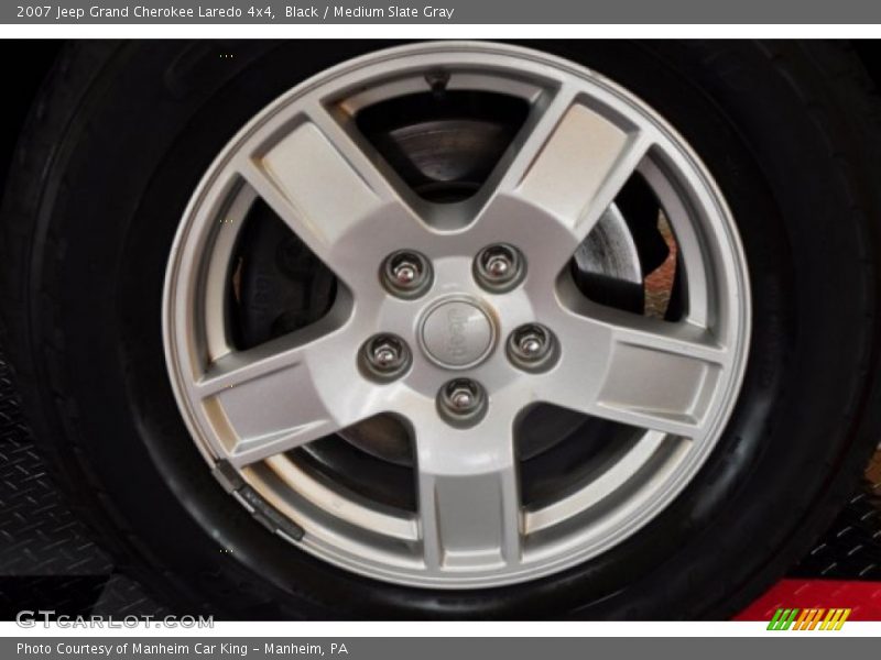 Black / Medium Slate Gray 2007 Jeep Grand Cherokee Laredo 4x4
