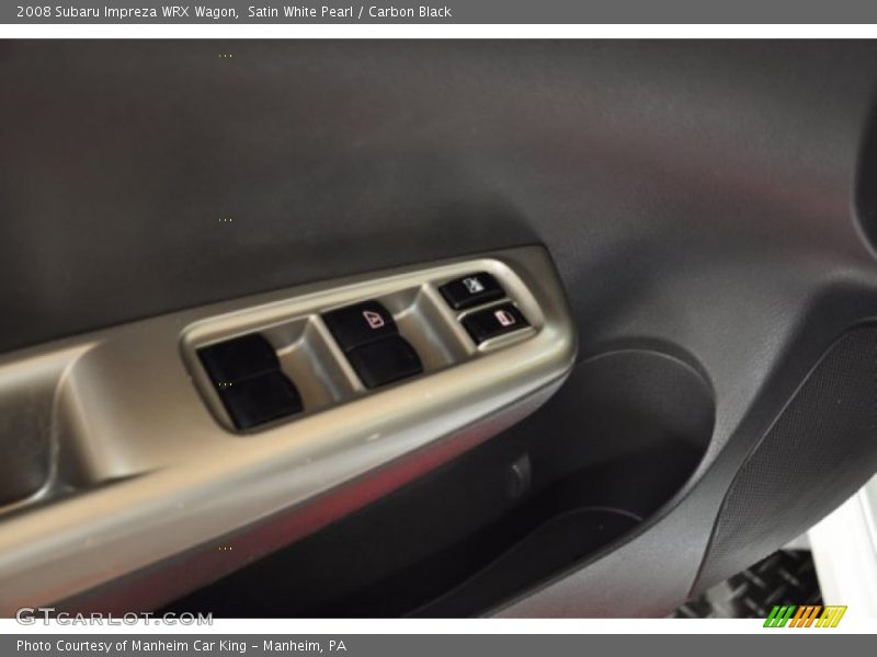 Satin White Pearl / Carbon Black 2008 Subaru Impreza WRX Wagon