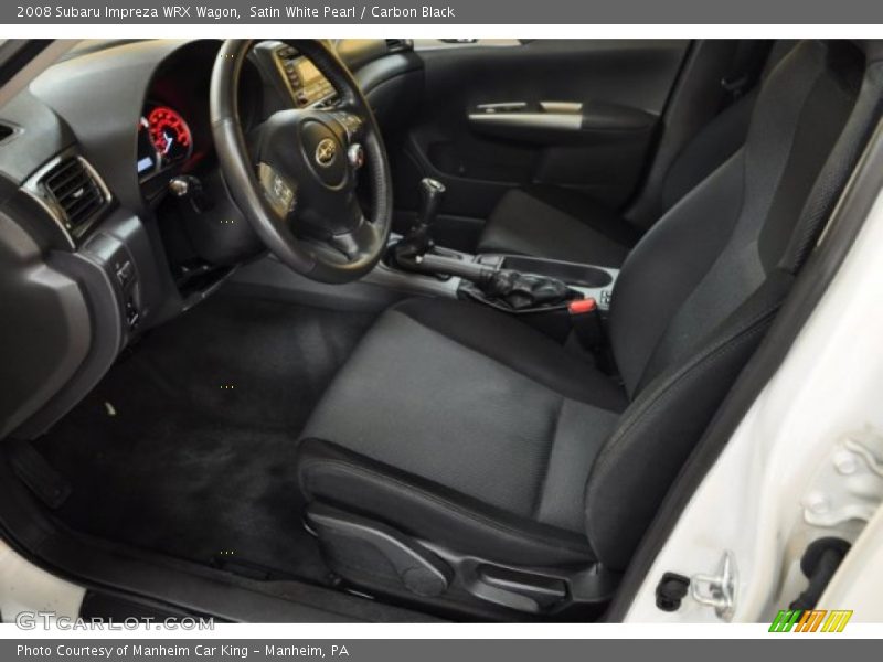 Satin White Pearl / Carbon Black 2008 Subaru Impreza WRX Wagon