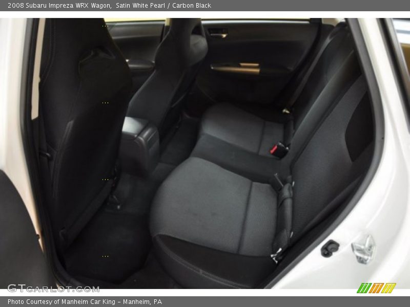 Satin White Pearl / Carbon Black 2008 Subaru Impreza WRX Wagon
