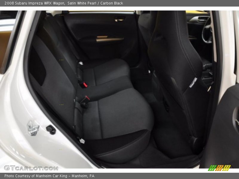 Satin White Pearl / Carbon Black 2008 Subaru Impreza WRX Wagon