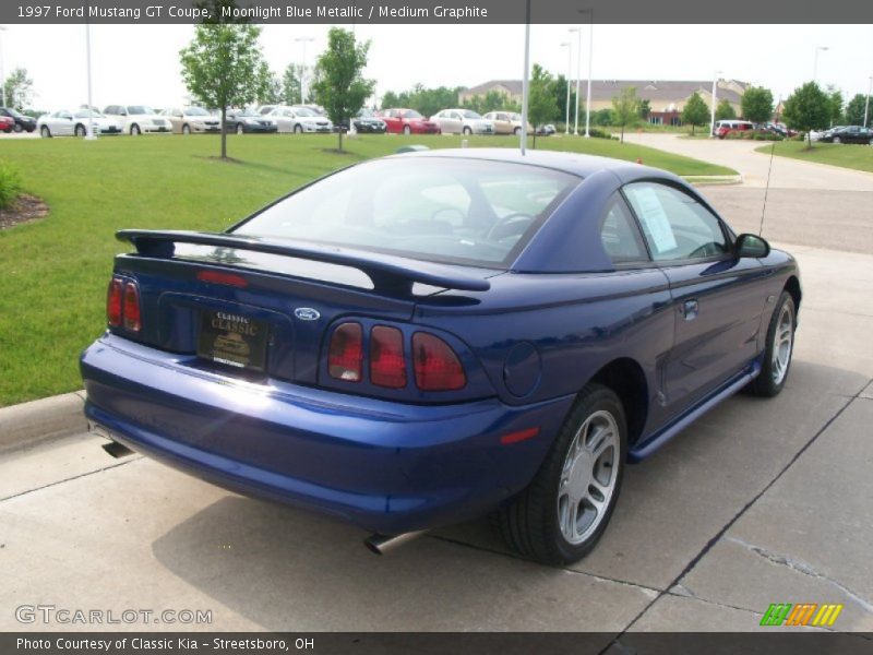 Moonlight Blue Metallic / Medium Graphite 1997 Ford Mustang GT Coupe