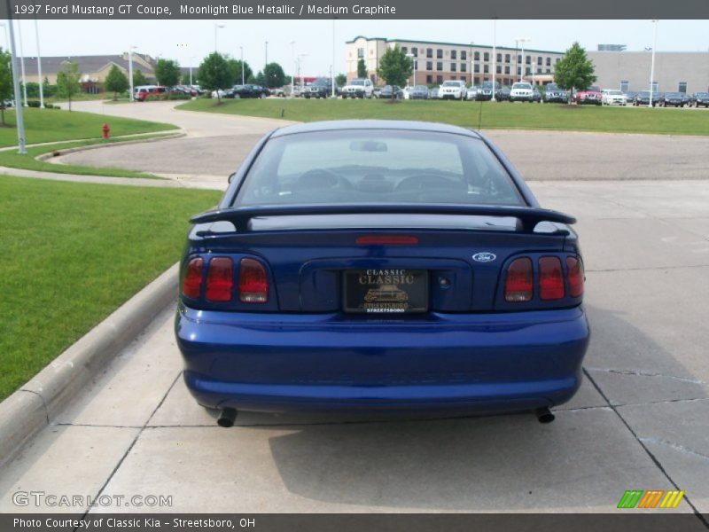 Moonlight Blue Metallic / Medium Graphite 1997 Ford Mustang GT Coupe